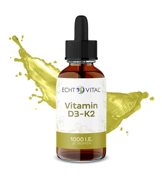 Echt Vital wit. D3+ K2 krople 50 ml