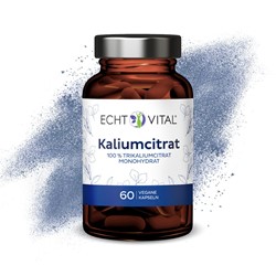 Echt Vital Potas cytrynian potasu 60 Kaps