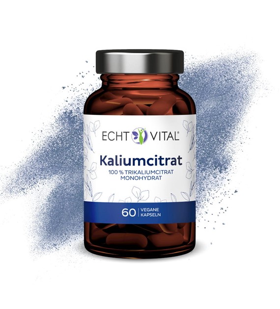 Echt Vital Potas cytrynian potasu 60 Kaps