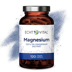 Echt Vital Magnez cytrynian magnezu 120 Kaps.