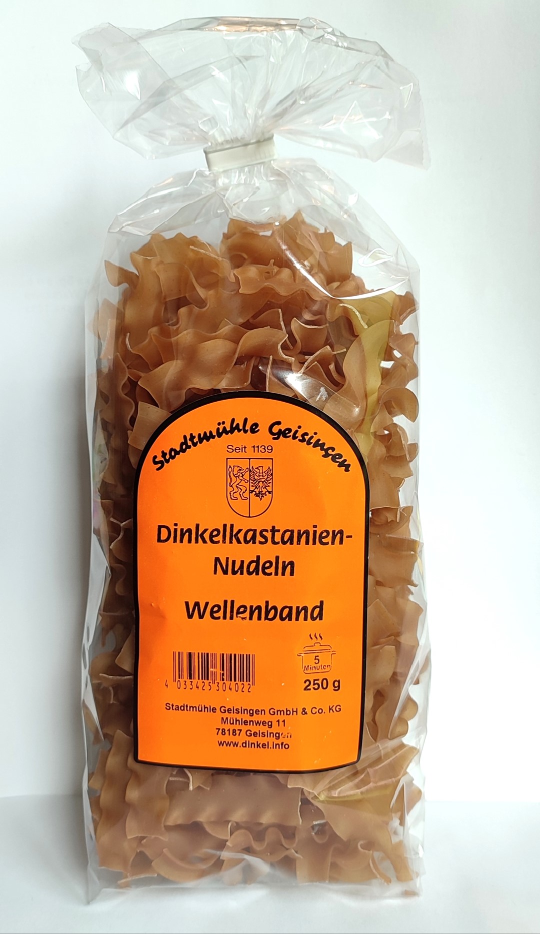 GEISINGEN Makaron kasztanowy bez jaj falista 250g